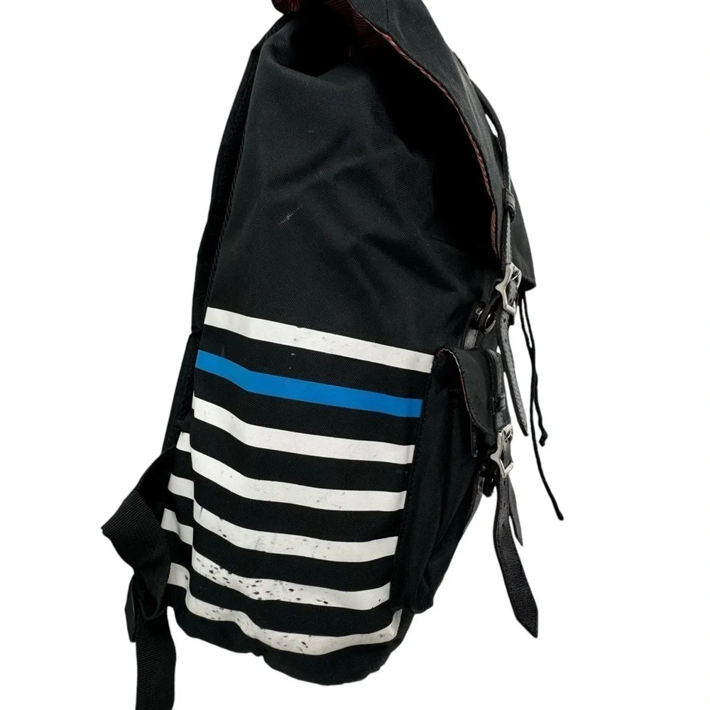 Hershel Supply Co Little America Backpack Laptop Sleeve Black White Blue Stripe